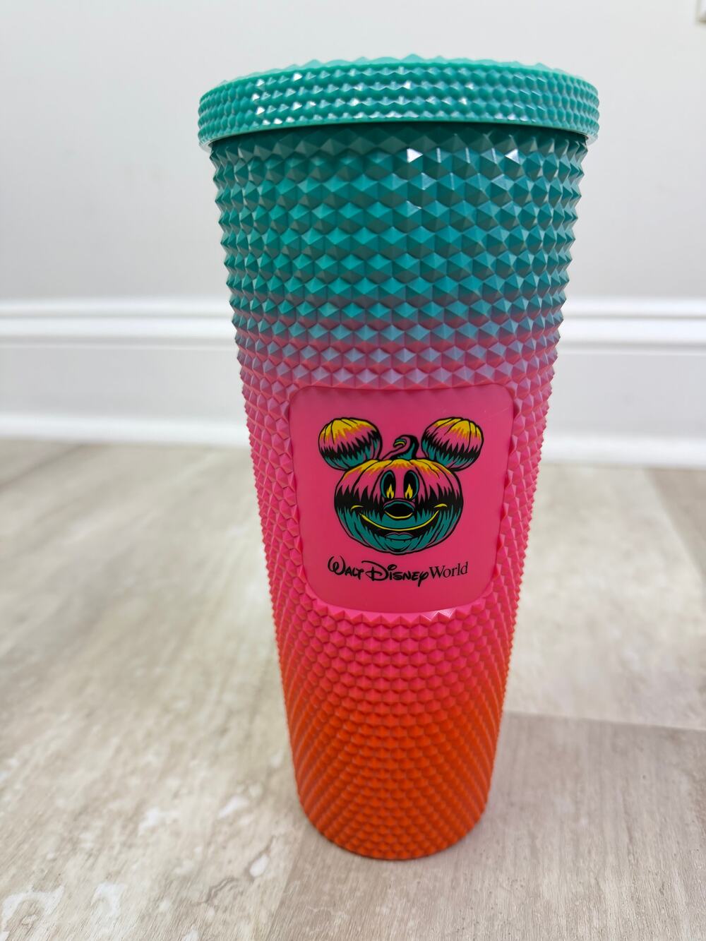 2023 Disney World Starbucks Halloween Ombre Studded Venti 24oz Cold Cup Tumbler